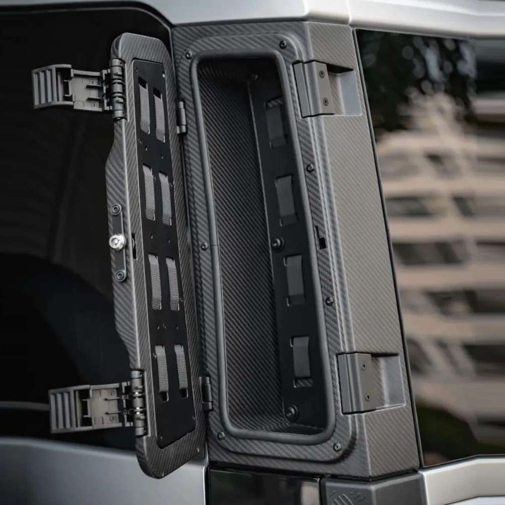 Car Craft Compatible With Range Land Rover Defender 2020-2025 Plumb M-one Side Mounted Tool Equipment Box Carrier Plumb-007 - CAR CRAFT INDIA