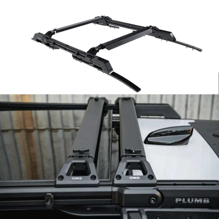 Car Craft Compatible With Range Land Rover Defender 2020-2025 90 Plumb M-one Adjustable Slimline Roof Rail Rack Plumb-015 - CAR CRAFT INDIA