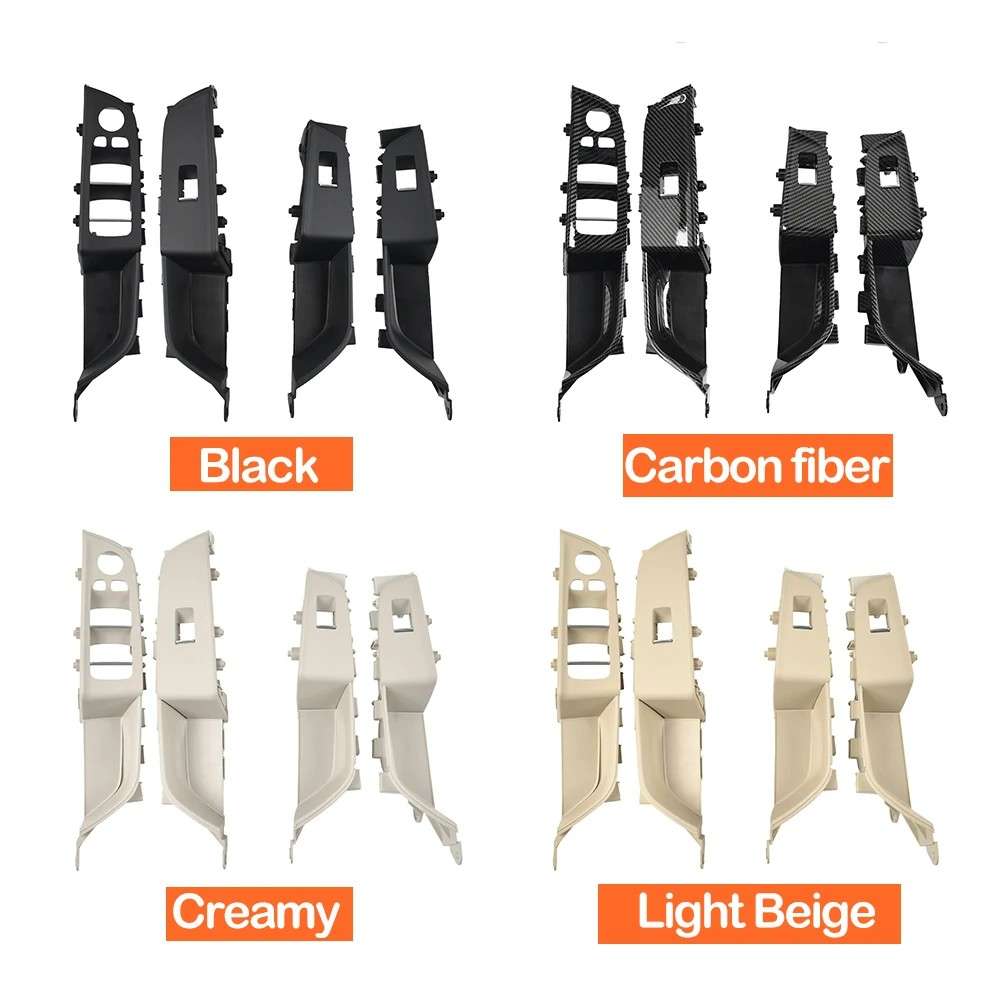 Car Craft Compatible With Bmw 6 Series Gt G32 2017-2022 Interior Door Pull Handle Armrest Panel Window Switch Cover 51417466317-1 51417466310-1 51427466779-1 51427466780-1 Carbon Fiber Model B High - CAR CRAFT INDIA
