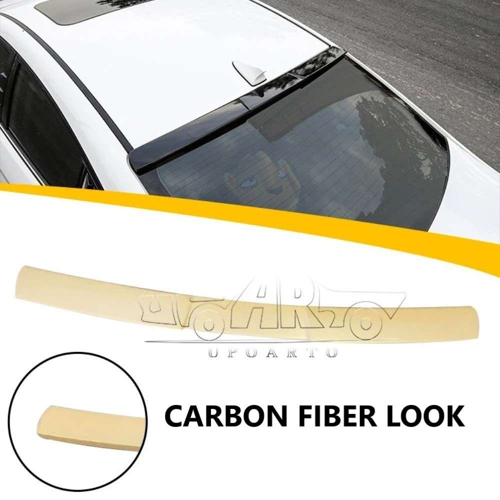 Car Craft Compatible With Hyundai Elantra 2019+ Rear Trunk Wing Boot Roof Spoiler Lip Splitter Skirt Ar-hyundai-007 Cf Carbon Fiber Look - CAR CRAFT INDIA