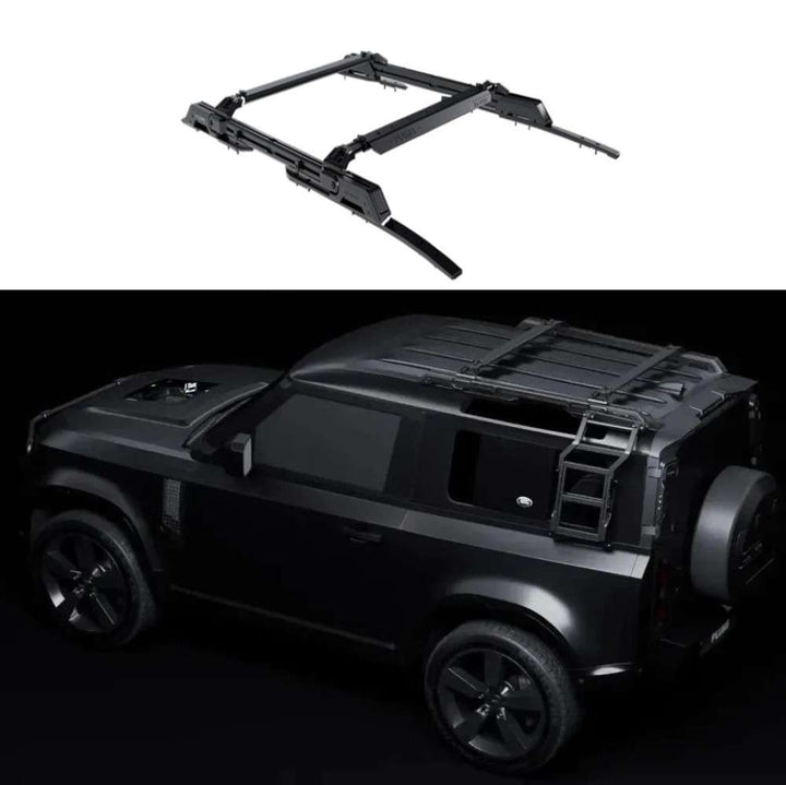 Car Craft Compatible With Range Land Rover Defender 2020-2025 90 Plumb M-one Adjustable Slimline Roof Rail Rack Plumb-015 - CAR CRAFT INDIA