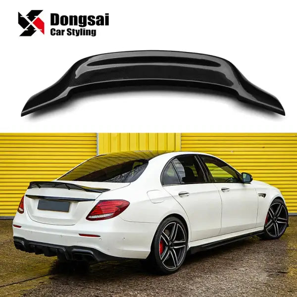 R Style Dry Carbon Rear Trunk Lip Tail Wing Ducktail Spoiler for Mercedes Benz E Class W213 E53 E63 AMG 2016+