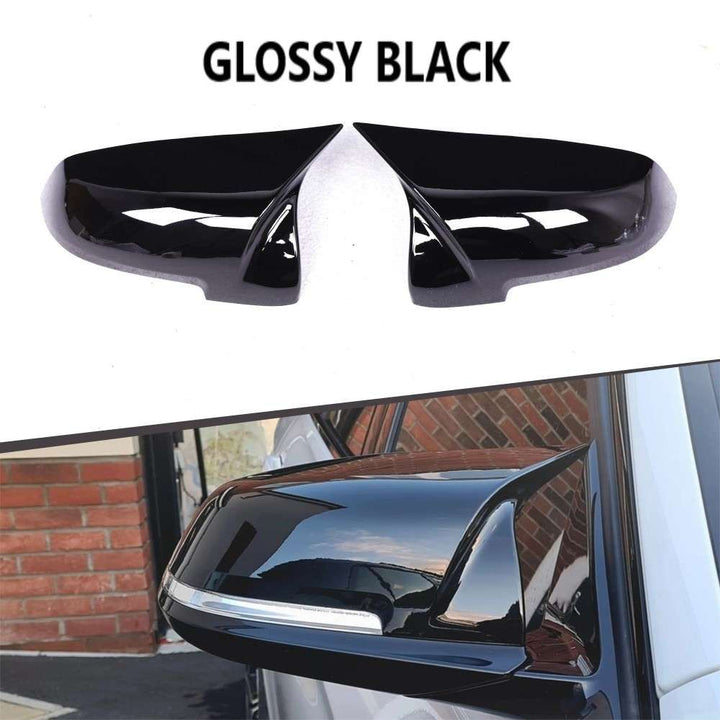 Car Craft Compatible With Bmw 5 Series F10 Lci 14-17 6 Series F12 F06 12-16 7 Series F02 12-14 Side Rear View Case Wing Cap Shell Housing Mirror Covers 3m Tape Pasting Style Ar-mr-026 Glossy Black - CAR CRAFT INDIA