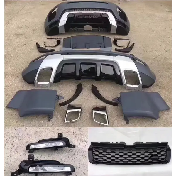 Full Body Kits for Range Rover Evoque 2016 Dynamic Style Bumper Set for 2010-2015 Evoque Prestige Upgrade Facelift