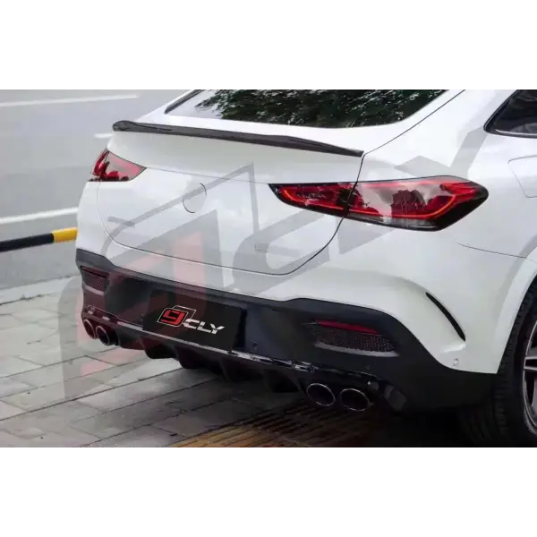 Rear Diffuser for 2021 2022 Mercedes GLE Coupe W167 C167 Change to GLE53 AMG Bumper Diffuser Exhaust Pipe Rear Lip Tips