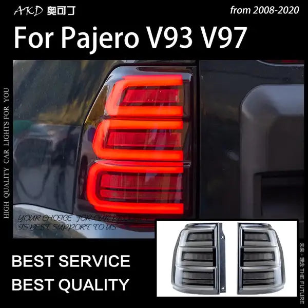 Car Rear Lamp for Pajero V93 Tail Lights 2006-2020 Pajero V97 LED Tail Light V87 DRL Brake Signal Reverse