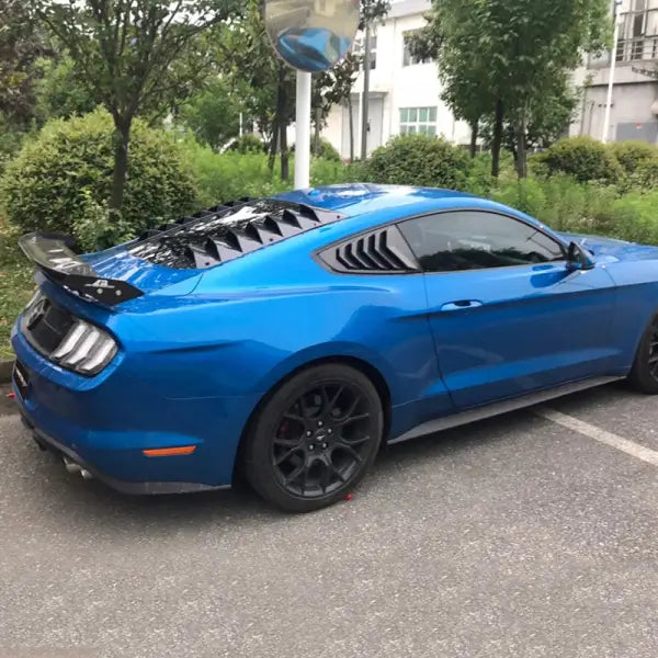 Rear Window Louvers Sunshade Plate for Ford Mustang 2015-2023 Roadblock Sports Style PP Material Auto External Parts Body Kit