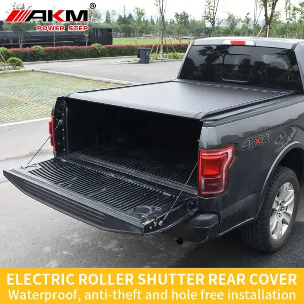 Remote Control Aluminum Hard Pickup Truck Bed Cover Retractable Roller Shutter Electric Tonneau Cover for Ford F150 Raptor