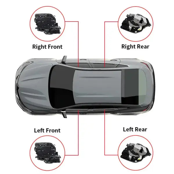 Repair Parts Right Rudder Door Lock Actuator for BMW 2 7 Series X1 X2 X5 X6 OE 51217281933 F45 F46 G11 G15 F48