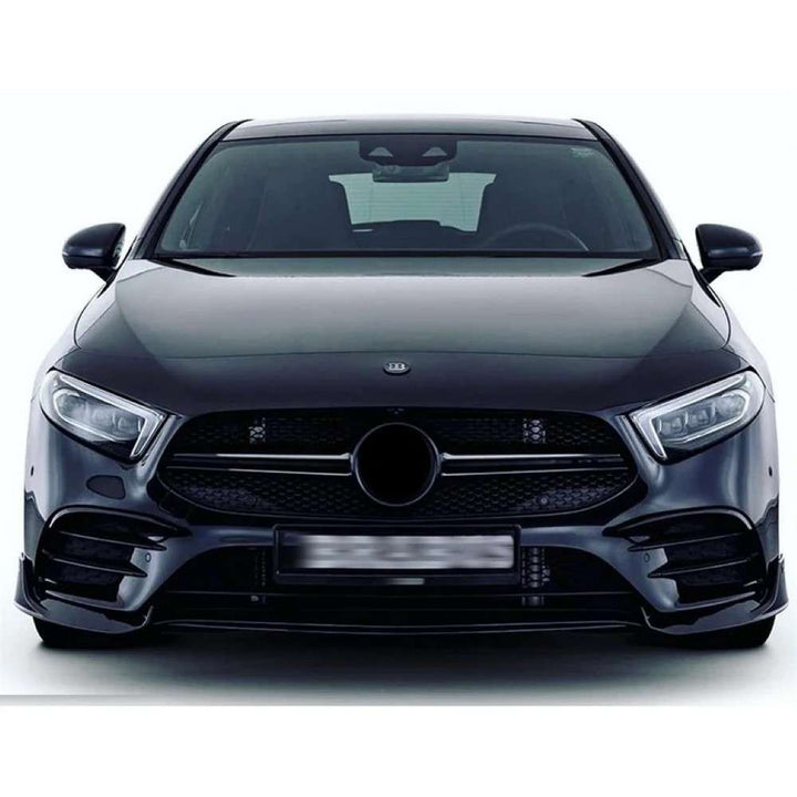 Car Craft Compatible With Mercedes Benz A Class W177 2019-2024 Amg Front Bumper Lip Splitter Skirts Brabus Style Ar-benz-083 Cf Carbon Fiber Look - CAR CRAFT INDIA