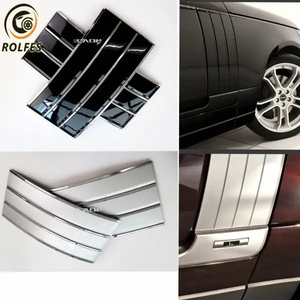 ROLFES for Land Rover Range Rover Vogue L405 2013-2022 ABS Chrome Car Side Door Fender Air Vents Outer Trim Decorative Sticker