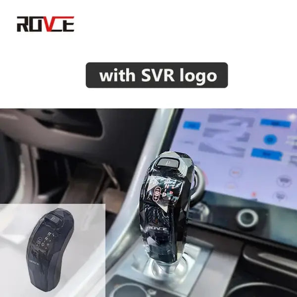 ROVCE Crystal Gear Shift Knob Shifter Lever for Land Rover Range Rover Sport/Evoque/Discovery/Jaguar XEL 2014-2022 Shift Handle