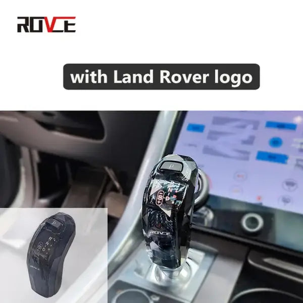 ROVCE Crystal Gear Shift Knob Shifter Lever for Land Rover Range Rover Sport/Evoque/Discovery/Jaguar XEL 2014-2022 Shift Handle