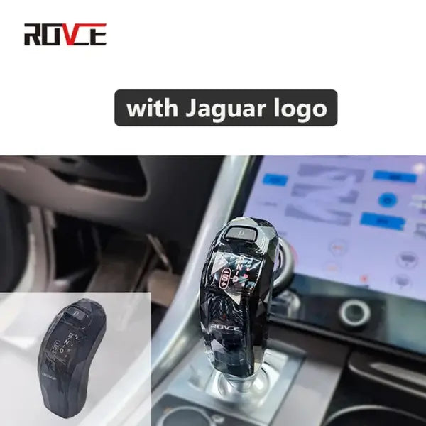 ROVCE Crystal Gear Shift Knob Shifter Lever for Land Rover Range Rover Sport/Evoque/Discovery/Jaguar XEL 2014-2022 Shift Handle