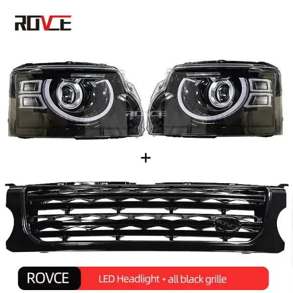 ROVCE LED Headlight Assembly Upgrade Defender Design Dynamic Lamp /3 2010-2016 DRL Turn Signal Lights