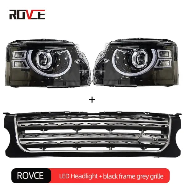 ROVCE LED Headlight Assembly Upgrade Defender Design Dynamic Lamp /3 2010-2016 DRL Turn Signal Lights