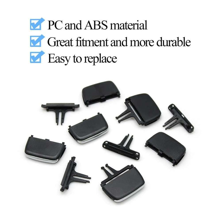 Car Craft Compatible With Volvo S90 S90l 2015-2026 Car Rear Air Conditioning Ac Vent Grille Outlet Slider Tab Clip Repair Kit Rear B 31365121 B CC-8114 - CAR CRAFT INDIA