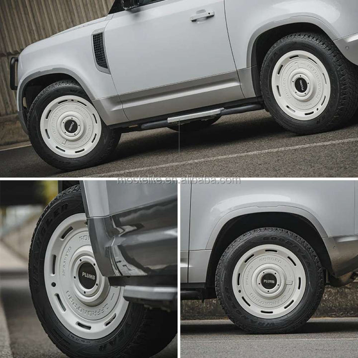 Car Craft Compatible With Range Land Rover Defender 2020-2025 Plumb M-one Alloy Wheel Macwheel Rim White 22 Inch Plumb-019 - CAR CRAFT INDIA