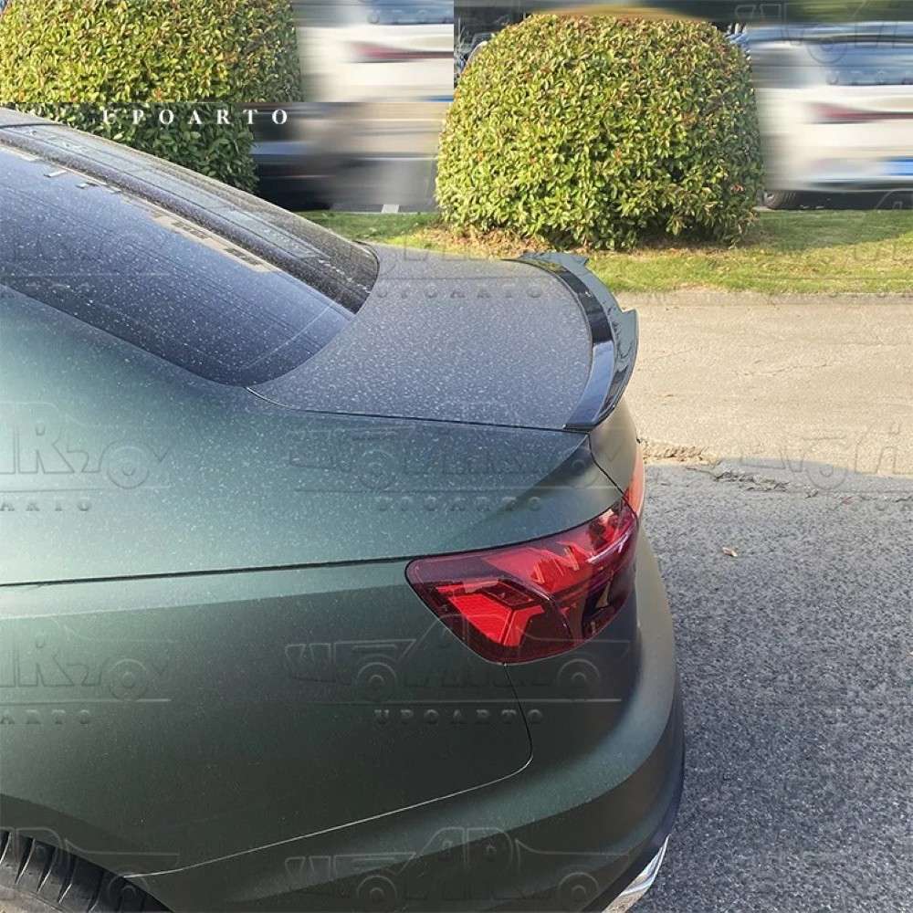 Car Craft Compatible With Audi A4 B9 2019-2023 Rear Trunk Wing Boot Spoiler Lip Splitter Skirt M4 Style Ar-audi-075 Gb Glossy Black - CAR CRAFT INDIA