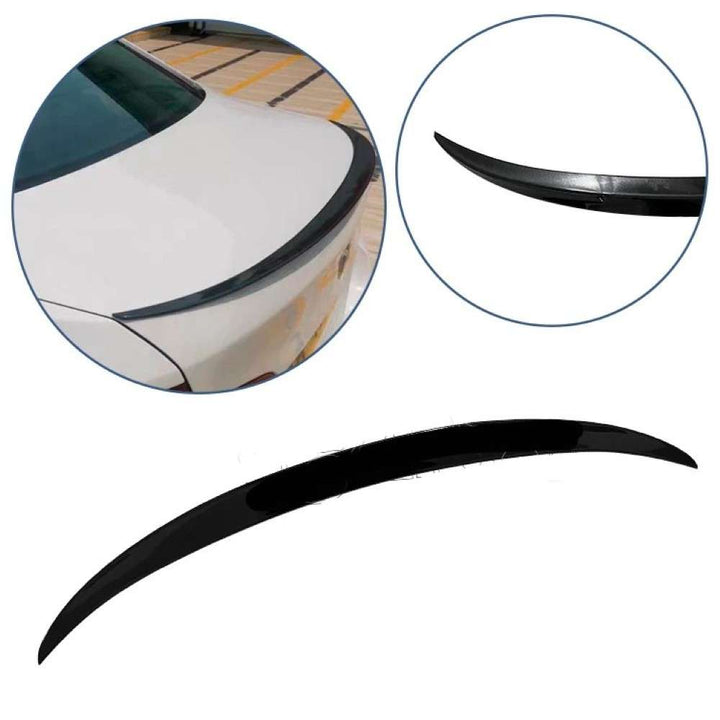 Car Craft Compatible With Bmw 5 Series F10 2010-2017 Rear Trunk Wing Boot Spoiler Lip Splitter Skirt Ar-bm-037 Cf Carbon Fiber Look - CAR CRAFT INDIA