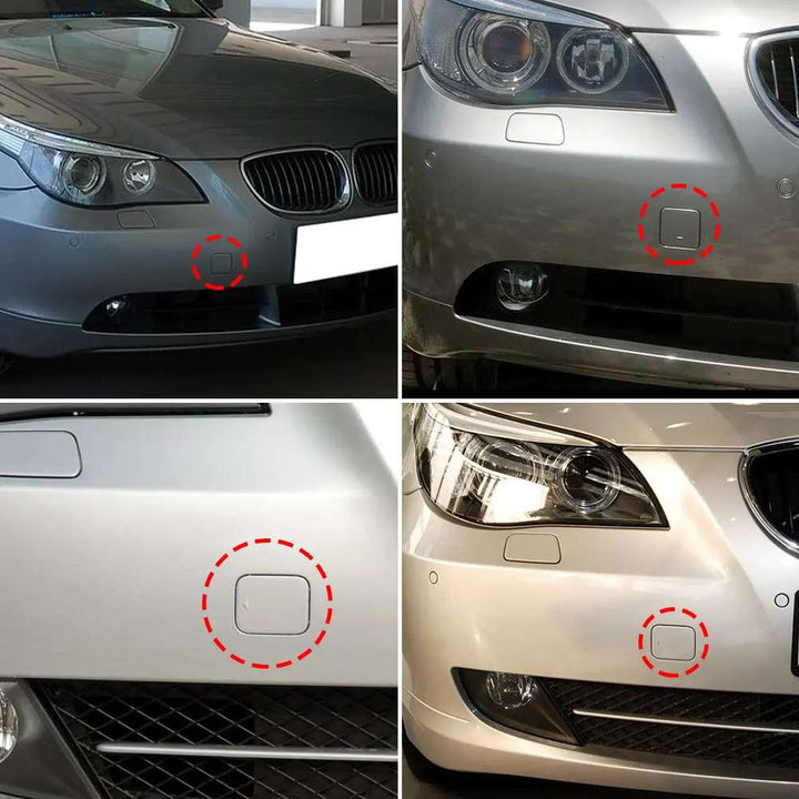 Car Craft Compatible With Bmw 5 Series E60 2003-2009 Rear Bumper Tow Hook Towing Tochan Trailer Cover 51117111787 Model A Unpainted CC-8096 - CAR CRAFT INDIA