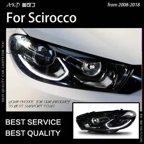 Scirocco LED Headlight 2008-2018 Scirocco Head lamp light