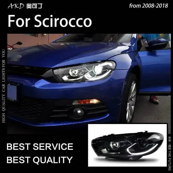 Scirocco LED Headlight 2008-2018 Scirocco Head lamp light