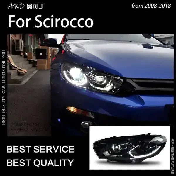 Scirocco LED Headlight 2008-2018 Scirocco Head lamp light