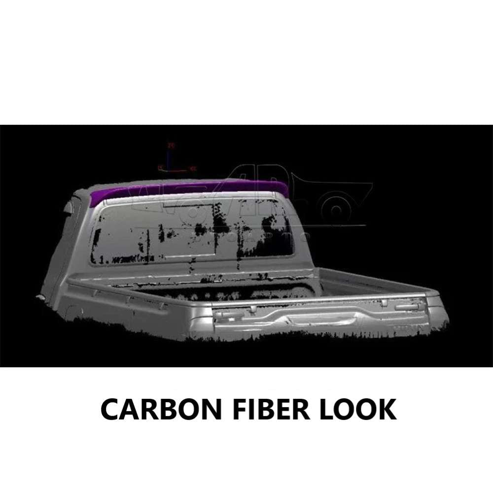 Car Craft Compatible With Toyota Hilux Revo 2020+ Rear Trunk Wing Boot Spoiler Lip Splitter Skirt Ar-toyota-0121 Cf Carbon Fiber Look