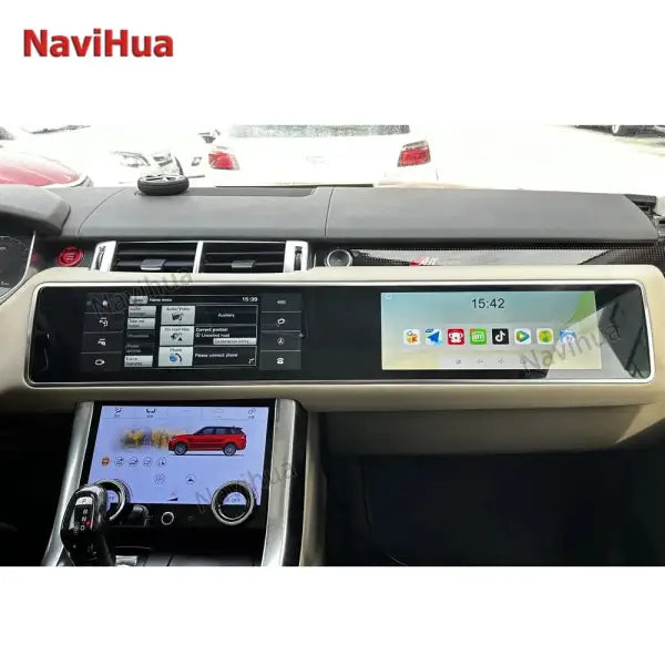 for Sport Vogue L494 L405 12.3 Inch Dual Screen Auto Head Unit 2013--17 Multimedia Android Car Radio GPS Navigation