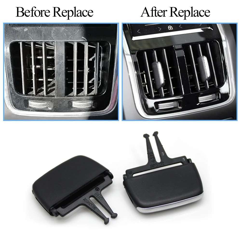 Car Craft Compatible With Volvo S90 S90l 2015-2026 Car Rear Air Conditioning Ac Vent Grille Outlet Slider Tab Clip Repair Kit Rear B 31365121 B CC-8114 - CAR CRAFT INDIA
