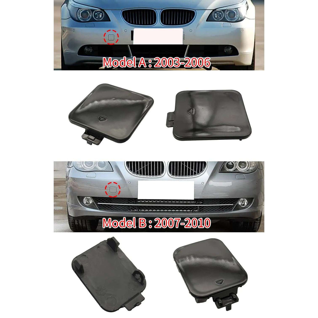 Car Craft Compatible With Bmw 5 Series E60 2003-2009 Rear Bumper Tow Hook Towing Tochan Trailer Cover 51117111787 Model A Unpainted CC-8096 - CAR CRAFT INDIA