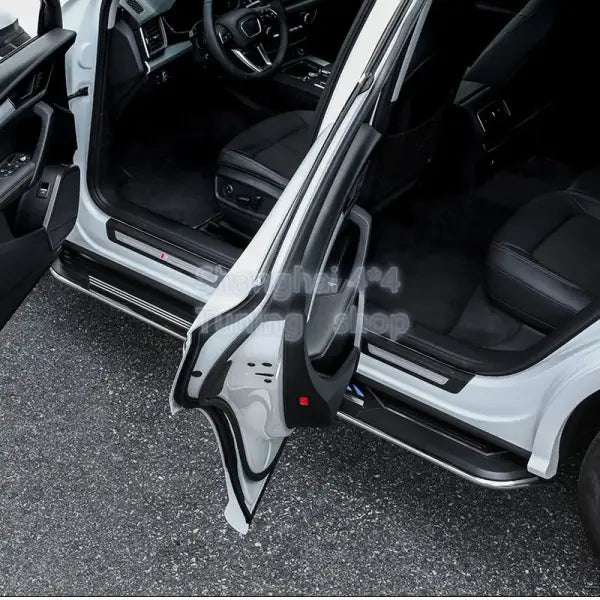 Stainless Steel for Audi Q7 2016-2023 LED Running Board Side Step Nerf Bar Running Board Pedal 7