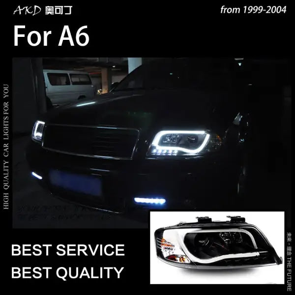 Car Styling Head Lamp for Audi A6 Headlights 1999-2004 A6 C4 LED Headlight LED DRL Hid Bi Xenon Head Lamp
