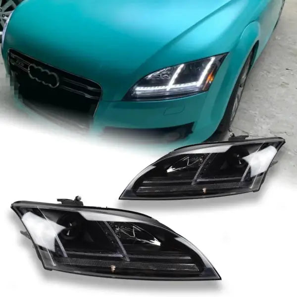 Car Styling Head Lamp for Audi TT Headlights 2006-2012 TT Headlight LED DRL Signal Lamp Hid Bi Xenon Automotive