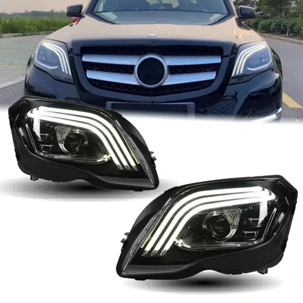 Car Styling Head Lamp for Benz GLK300 Headlights 2008-2015 X204 GLK260 GLK LED Headlight DRL Dynamic Signal