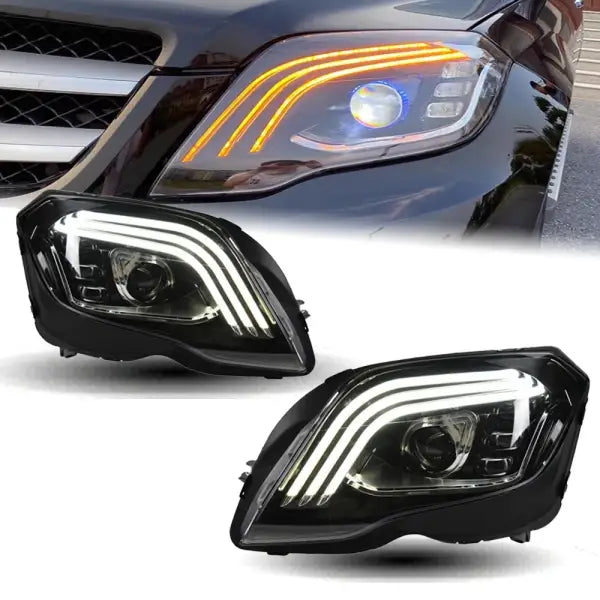 Car Styling Head Lamp for Benz GLK300 Headlights 2008-2015 X204 GLK260 GLK LED Headlight DRL Dynamic Signal