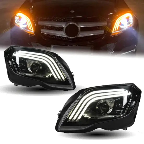 Car Styling Head Lamp for Benz GLK300 Headlights 2008-2015 X204 GLK260 GLK LED Headlight DRL Dynamic Signal