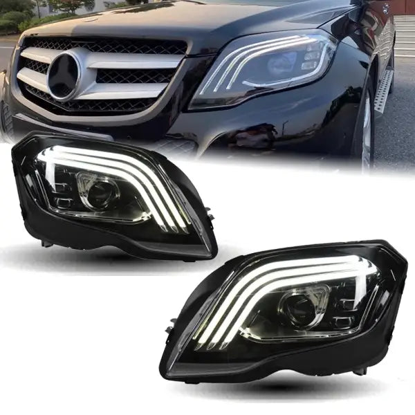 Car Styling Head Lamp for Benz GLK300 Headlights 2008-2015 X204 GLK260 GLK LED Headlight DRL Dynamic Signal