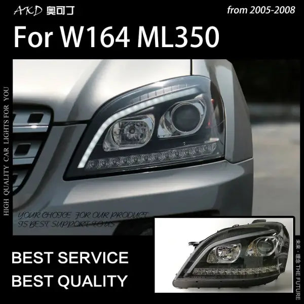 Car Styling Head Lamp for Benz W164 Headlights 2005-2008 ML350 ML400 ML500 LED Headlight DRL Signal