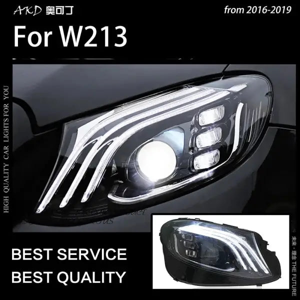 Car Styling Head Lamp for BENZ W213 Headlights 2016-2019 E200 E300 E260 E350 LED Headlight DRL Hid Bi Xenon