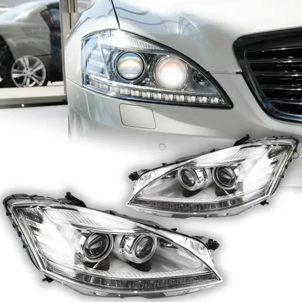 Car Styling Head Lamp for Benz W221 Headlights 2006-2009 S300 S400 Headlight LED DRL Signal Hid Bi Xenon