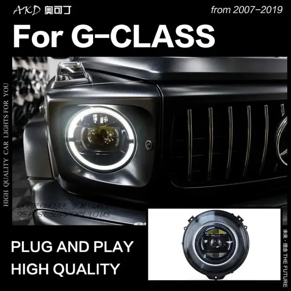 Car Styling Head Lamp for Benz W463 G500 Headlights G350 G55 G63 LED Headlight Angel Eye DRL Hid Bi Xenon
