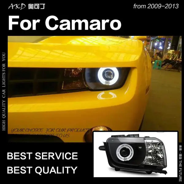 Car Styling Head Lamp for Chevrolet Camaro Headlights 2009-2013 Camaro LED Headlight DRL Hid Bi Xenon