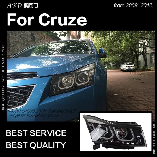 Car Styling Head Lamp for Chevrolet Cruze Headlights 2009-2016 Cruze LED Headlight DRL Hid Bi Xenon