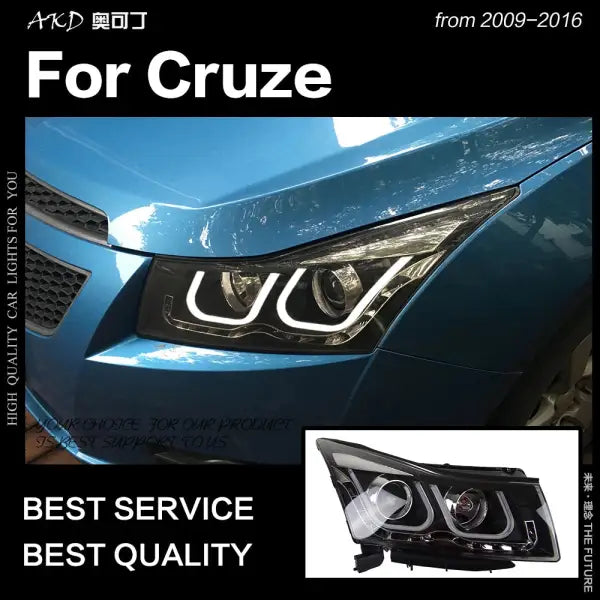 Car Styling Head Lamp for Chevrolet Cruze Headlights 2009-2016 Cruze LED Headlight DRL Hid Bi Xenon