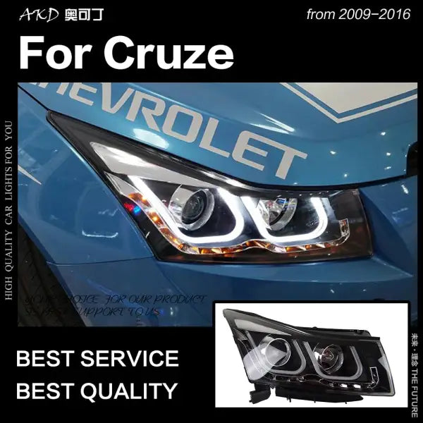 Car Styling Head Lamp for Chevrolet Cruze Headlights 2009-2016 Cruze LED Headlight DRL Hid Bi Xenon