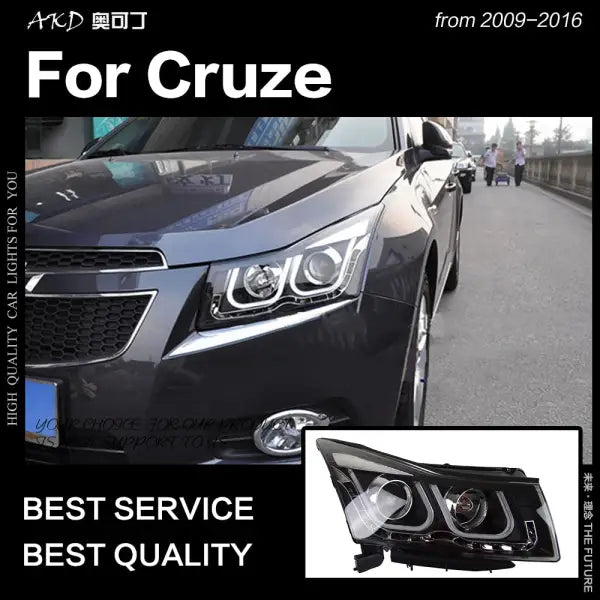 Car Styling Head Lamp for Chevrolet Cruze Headlights 2009-2016 Cruze LED Headlight DRL Hid Bi Xenon