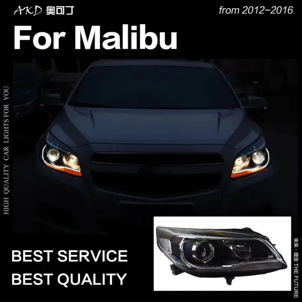 Car Styling Head Lamp for Chevrolet Malibu Headlights 2012-2016 Malibu LED Headlight DRL Hid Bi Xenon