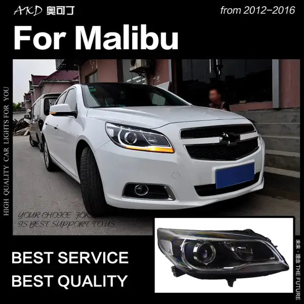 Car Styling Head Lamp for Chevrolet Malibu Headlights 2012-2016 Malibu LED Headlight DRL Hid Bi Xenon